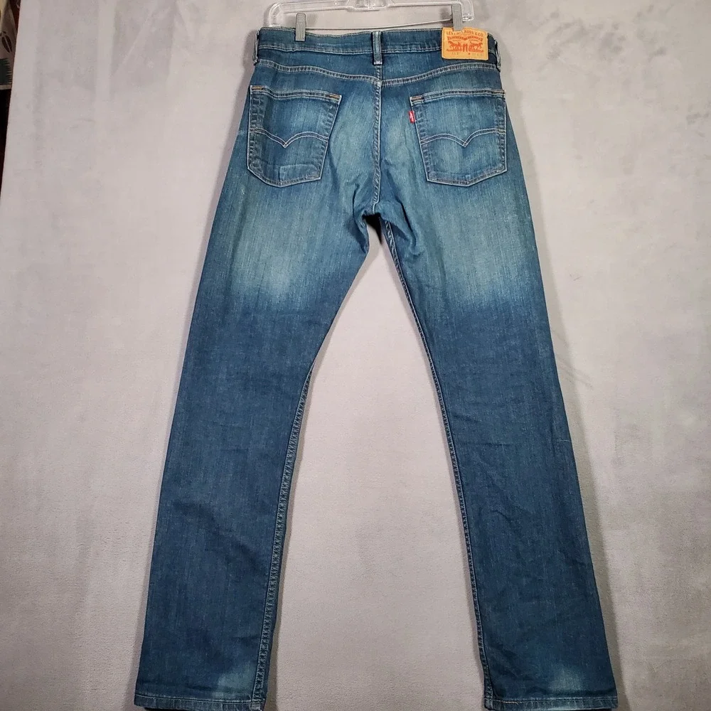 Levi's 513‎ Slim Straight Jeans Mens 32x32 Blue Denim Casual Classic Streetwear